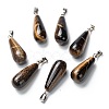Natural Tiger Eye Pendants G-F707-07-1