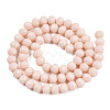 Opaque Solid Color Glass Beads Strands EGLA-A034-P10mm-D17-3