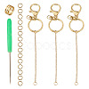 DIY Alloy & Iron Lipstick Keychains Making Kits DIY-TA0014-04-1