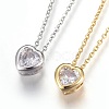304 Stainless Steel Pendant Necklaces NJEW-O108-14-1
