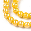 Electroplate Opaque Glass Beads Strands GLAA-T032-P4mm-AB08-2