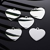 Tarnish Resistant 304 Stainless Steel Pendants STAS-I140-10B-S-7