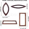 4Pcs 2 Styles Wooden Handles Replacement FIND-CA0002-22-2