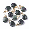 Natural Ruby in Zoisite Pendants X-G-S359-017A-1
