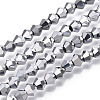 Electroplate Glass Bead Strands EGLA-R094-4mm-15-1