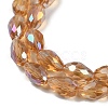 Transparent Electroplate Glass Beads Strands EGLA-N013-T6mm-B21-3