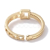 Brass Micro Pave Cubic Zirconia Cuff Rings RJEW-G310-09G-3