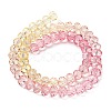 Transparent Painted Glass Beads Strands DGLA-A034-T6mm-A09-5