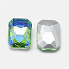 Pointed Back Glass Rhinestone Cabochons RGLA-T019-13x18mm-06-2