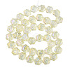 Electroplate Glass Beads Strands EGLA-N008-018-D01-2