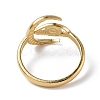 Ion Plating(IP) 304 Stainless Steel Open Cuff Ring Finding RJEW-C046-05G-3