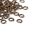 90pcs Antique Bronze Brass Open Jump Rings X-JRC6MM-AB-3