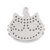 Rack Plating Brass Cubic Zirconia Pendants KK-D031-08-3
