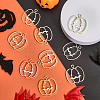 CHGCRAFT 30Pcs 3 Colors Autumn Plating Alloy Open Back Bezel Pendants FIND-CA0007-79-4