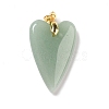 Natural Green Aventurine Pendants G-E570-01G-03-2