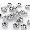 Brass Rhinestone Spacer Beads RB-A014-L8mm-01P-NF-1