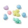 Rubberized Style Acrylic Beads SACR-FS0001-12-4