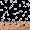 FGB Frosted Transparent Glass Seed Beads SEED-N013-05A-01-4