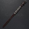 Alloy Skull Rivets Bracelet BJEW-C037-04B-6