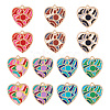 14Pcs 7 Colors Rack Plating Alloy Enamel Pendants ENAM-TA0002-54-1