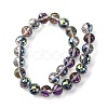 Transparent Electroplate Glass Beads Strands EGLA-N002-34F-F05-4