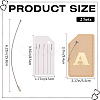PU Leather Luggage Tag AJEW-WH20010-81A-2