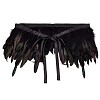 Gothic Style Natural Feather Cape AJEW-WH0329-66-1