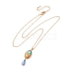 Magnetic Brass Enamel Egg with Girls Locket Pendant Necklaces for Women KK-CBAF5B9-02G-01-2