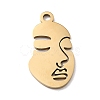 Ion Plating(IP) 304 Stainless Steel Pendants STAS-F271-09B-G-2