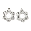 Hollow 201 Stainless Steel Pendants STAS-F337-10B-P-1