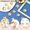 12Pcs 6 Styles Brass Bead Caps KK-YW0004-72-5