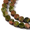 Natural Unakite Beads Strands G-C159-B05-01-4
