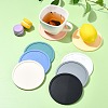 8 Pcs 8 Colors Silicone drainage insulation coaster with marble pattern ST-CJ0008-10-5