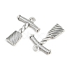 Tibetan Style Alloy Pendants TIBE-B003-16AS-2