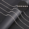 DIY Imitation Pearl Beaded Chain Bracelet Necklace Making Kit CHC-BBC0001-07-4