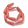 Synthetic Coral Carved Beads Strands CORA-C003-09A-03-3