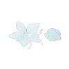 Frosted Transparent Acrylic Beads OACR-U006-03F-2