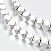 Non-magnetic Synthetic Hematite Beads Strands G-P338-25A-4mm-S-1