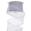 2Rolls Sparkle Polyester Mesh Ribbon with Paillettes OCOR-ME0001-61B-1