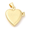 Natural Shell Locket Pendants KK-K332-15G-05-2