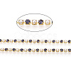 Brass Rhinestone Strass Chains CHC-N017-001A-A20-2