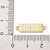 Beach Theme Rack Plating Brass Rectangle Connector Charms KK-P261-08D-G01-3