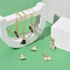 32Pcs 8 Style Zinc Alloy Enamel Pendants ENAM-LS0001-12LG-7