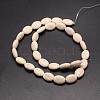 Synthetical Dyed Turquoise Oval Bead Strand G-P083-89B-2