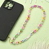 Word LOVE Acrylic Mobile Straps HJEW-YW0001-04-5