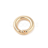 Brass Locking Jump Rings KK-S369-01G-02-2