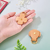 Flower Cowhide Suspension Clasps FIND-TAC0036-055G-01-6