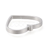 Non-Tarnish 304 Stainless Steel Open Back Bezel Pendants STAS-K208-09P-A-2