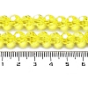 Electroplate Transparent Glass Beads Strands EGLA-A035-T8mm-A03-4