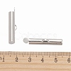 Brass Slide On End Clasp Tubes X-KK-P031-12P-3